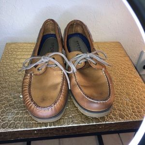 MENS SPERRY TOP SIDER LEEWARD E EYED BOAT SZ 7.5